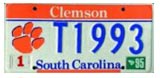 Clemson plates